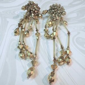 Vintage Gold Sparkling Shoulder duster Evening Glitz